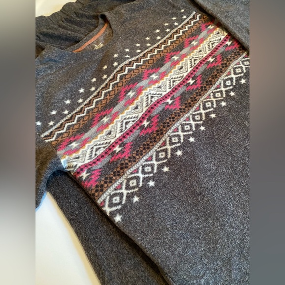 🎁Cuddl Duds Dark Gray Fleece 2 Piece Cozy Pajama Set, Size Large Tall - Picture 3 of 7